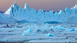 large glaciers in the mountains