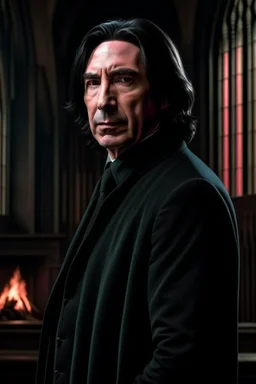 I want a picture that 's more realistic , more Professor Snape , with a high level of horror , and I want Hogwarts behind him , and I want Snape a little younger .