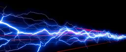 lightning and electricity streaming across composition left to right, behind is a bunch of stripes inspired by modern wrap graphics to convey speed
