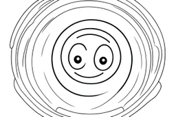 A big yoyo rcoloring page