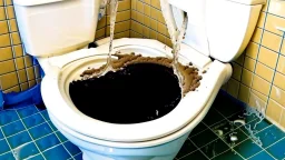 sewage coming out of toilet