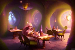 Magical fantasy fairy cafe