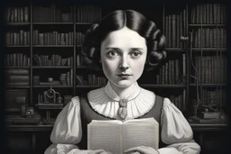 Ada Lovelace's spirit seems to linger in the flickering candlelight, her vision of a programming language, a portrait of Alan Turing gazes enigmatically, the disappointment of Hilbert in 1900 whispers through the shadows, a reminder that human reasoning transcends mere logic. The hum of machinery blends with the rustle of pages as the figure contemplates the insights of Rossenblatt, weaving a narrative of exploration and discovery. the scene shifts to a high-stakes showdown reminiscent of Alp