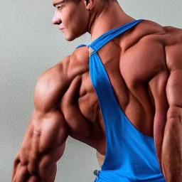 Male steroid bodybuilder