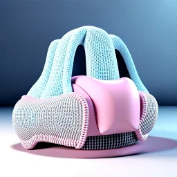 3d cute knitted Cape pillow HD, 3d render