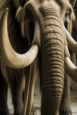 Image of a koy with mammoth tusks