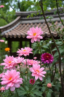 China, Garden, Flowers