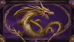 A purple Umbral Gold Dragon-Elf