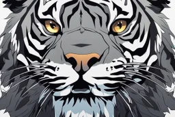 grendel in 8k solo leveling shadow artstyle, white tiger them, neon effect, full body, apocalypse, intricate details, highly detailed, high details, detailed portrait, masterpiece,ultra detailed, ultra quality