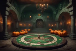 Склеп. Многоуровневое подземелье. Главный зал оформлен как игровое поле с огромной рулеткой на полу, тыквами с зелёным пламенем и жуткими декорациями, смешивающими атрибутику Хэллоуина и Рождества. Стиль Тима Бертона
