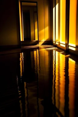 Reflections art style, light, shadow, stuggless, minimal,