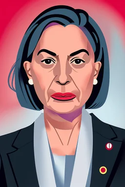 modern Portrait of powerful female politician