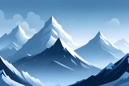 cartoon style snowy mountain in a blizzard with slightly dark skys 1102 x 513