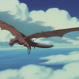 a dragon flying around an earth