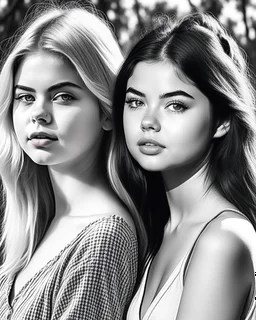 Composition selena gomez with elle fanning