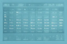 Market Hours and Trading Sessions, flat light blue style