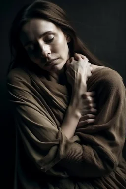 woman hugging his dead body