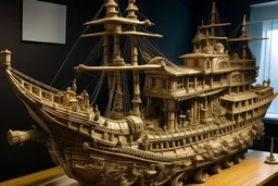A big relief ship model