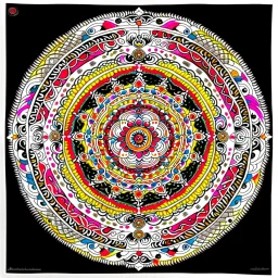 sharpen the details of this mandala and brighten the colors