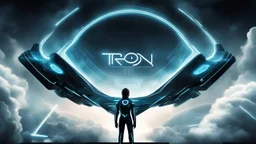 tron legacy movie, programs, space ships, clouds, creatures