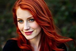 Cree l image d une femme rousse séduisante, forte et bienveillante
