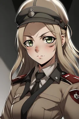 Anime Style Girl Nazi commander
