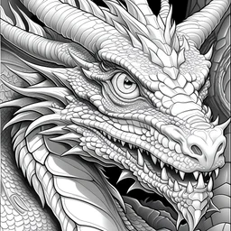 Dragons Coloring Book: 41 Grayscale Coloring