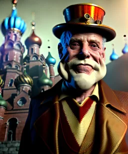 Surreal, steampunk, cabaret scene. Russian old man. Sweat, rain, smoking, happy, hot, people background, highly detailed, concept art, unreal engine 5, god rays, ray tracing, RTX, lumen lighting, ultra detail, volumetric lighting, 3d, finely drawn, high definition, high resolution.