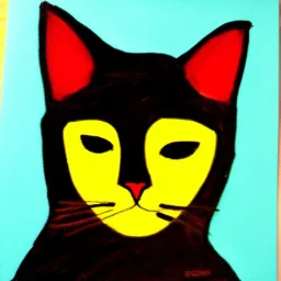 Retrato de un gata muy guapa de 6 años de nombre Dalia Santiago Arnau de estilo Vincent van Gogh