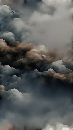 Mourning in dephts of ocean. A woman sinking sadly