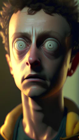 Morty from rick and morty as a real person, dramatic lighting, octane render