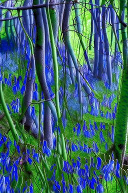 Twisted bluebells