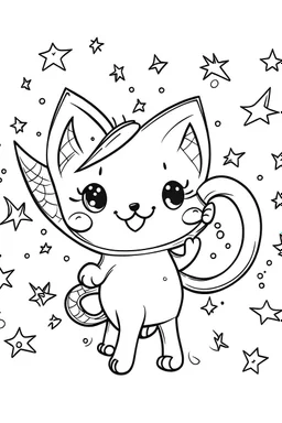 outline art for Stars coloring pages with sitch, white background, Sketch style, full body, only use outline, dementia patients style, clean line art, white background, no shadows and clear and well outlined.