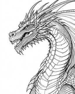 real dragon coloring page