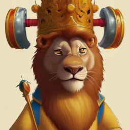 a Portrait of king lion as Brian Kesinger