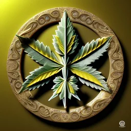 3d marijuana leaf, beautiful rich, detailed yin and yang symbol, shiny, intricate, gorgeous, ultrafine detail, hyperrealism, trending , sharp focus, intricate details, highly detailed, glowing, glitter, complementary colours