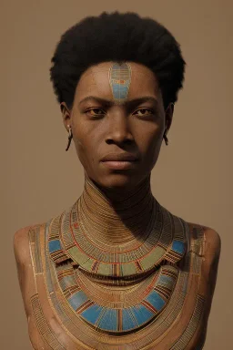 african portrait, ancient egypt, zulu, scaffolding, high detail