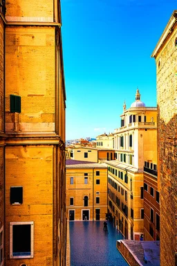 Italian views and architecture. Abstract image related to learning.