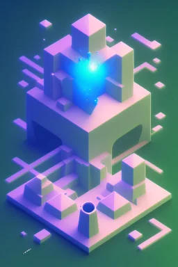 isometric clean art of fantasy creture , soft lighting, soft pastel gradients, high definition, 3d icon clay render, blender 3d