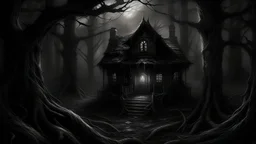 In this exciting and confusing chapter, the house is engulfed in darkness and the person feels the presence of strange and invisible creatures lurking around every corner. Hidden voices and mysterious whispers add to the dread, as the air fills with a strange scent tinged with dread. Dim candlelights blend with dark shadows to create a cluttered and unclear atmosphere. A person feels an evil presence around him, as strange creatures move invisibly between the corridors of the house, as if they