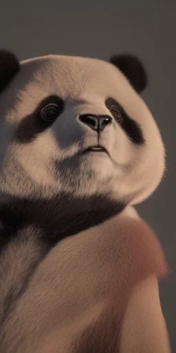 Demonic hellish panda