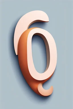 combine the shape of a human ear and the shape of a letter g