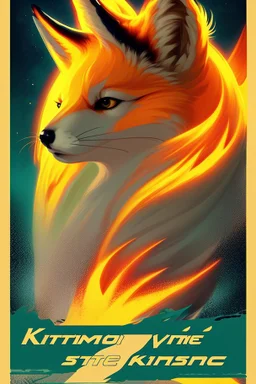 Póster de kitsune con el texto "Kitsune"