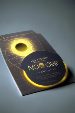 Circular business card for light printing house named Noor.