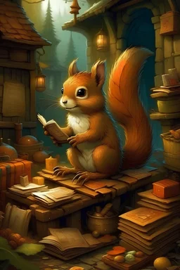 Suddenly, Charlie understood. The mischievous squirrel had been collecting treasures from all over town and stashing them away in its secret hideout.