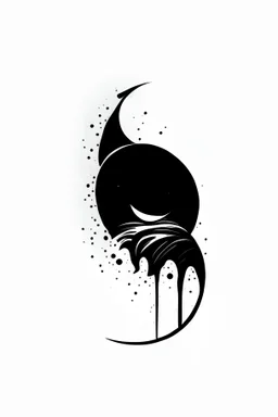 simple black and white dream logo