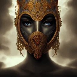 Very very very very highly detailed epic photo of full face with beautiful ornamental venetian mask, intricate, dystopian, sci-fi, extremely detailed, digital painting, artstation, concept art, smooth, sharp focus, illustration, intimidating lighting, incredible art by Artgerm and Vincent di Fate and Anton Pieck