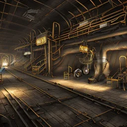 coal mine interior