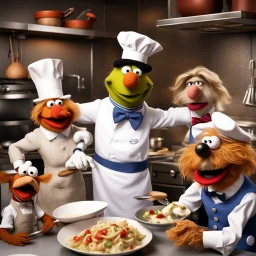 Friday's inspirational subject: The Muppets Swedish Chef cooking, the guests are other famous muppets. Animated, 3d , funny The Swedish Chef.. "Bork, bork, bork