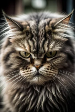 Wütende Katze